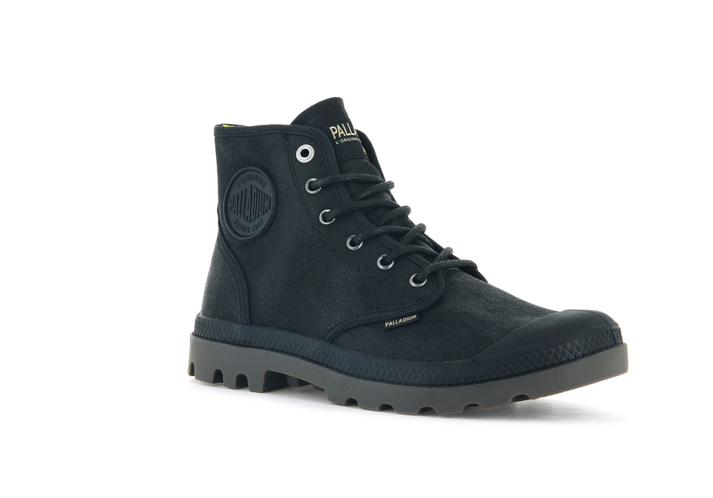 Botas Palladium PAMPA HI WAX Hombre Negras | Costa Rica-80635